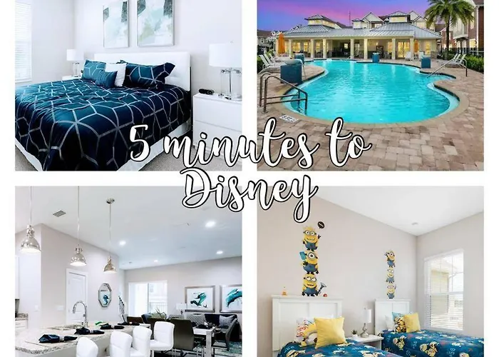 Awesome 4 Beds Villa 5 Min To Disney