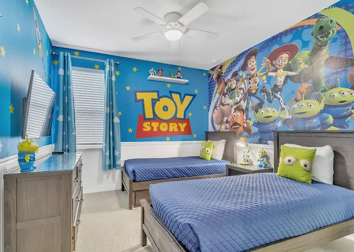 Stunning 11 Bedroom Themed House With Huge Pool Near Disney