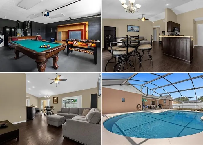 5Bd 2 Bath With Gameroom & Pool 1 Story House