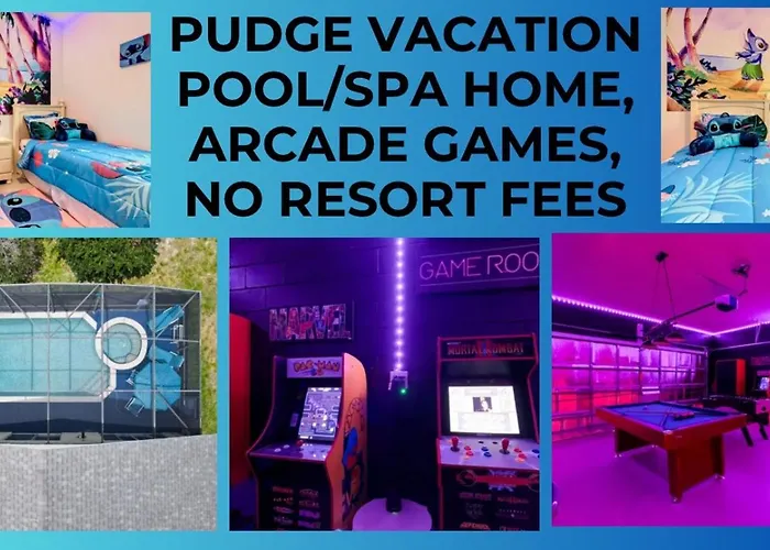 Pudge Vacation Poolspa Home Near Disney
