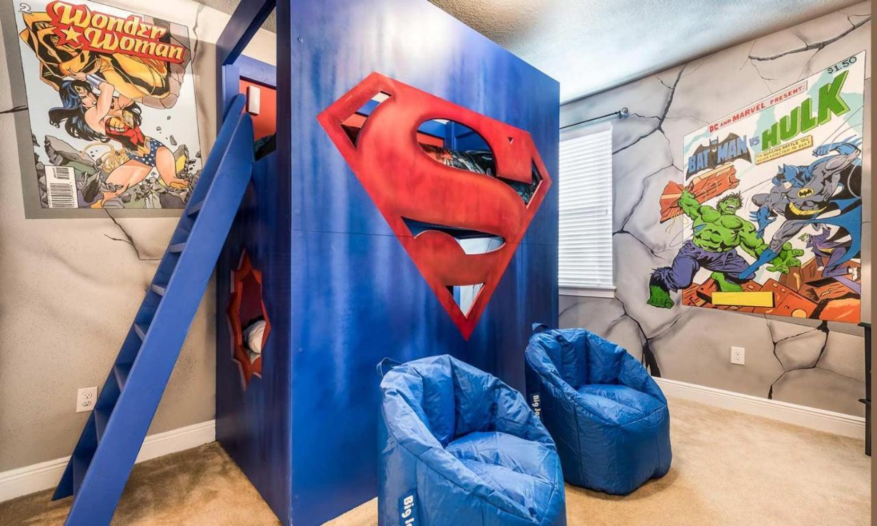 Energetic 10 With Super Hero Theme At Encore Holiday home Orlando