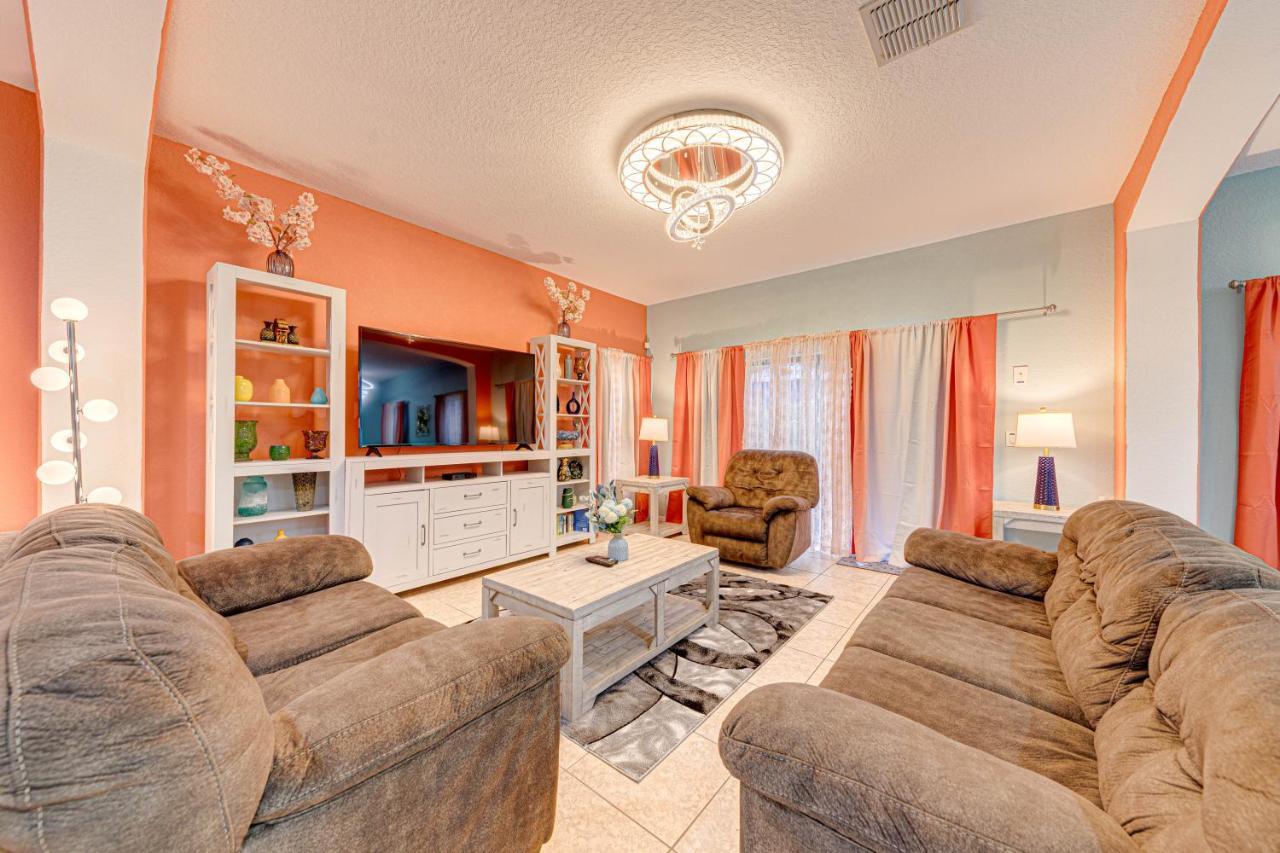 Affordable 4 Bedroom Luxury Near Disney/private Pool/arcade/game Villa *