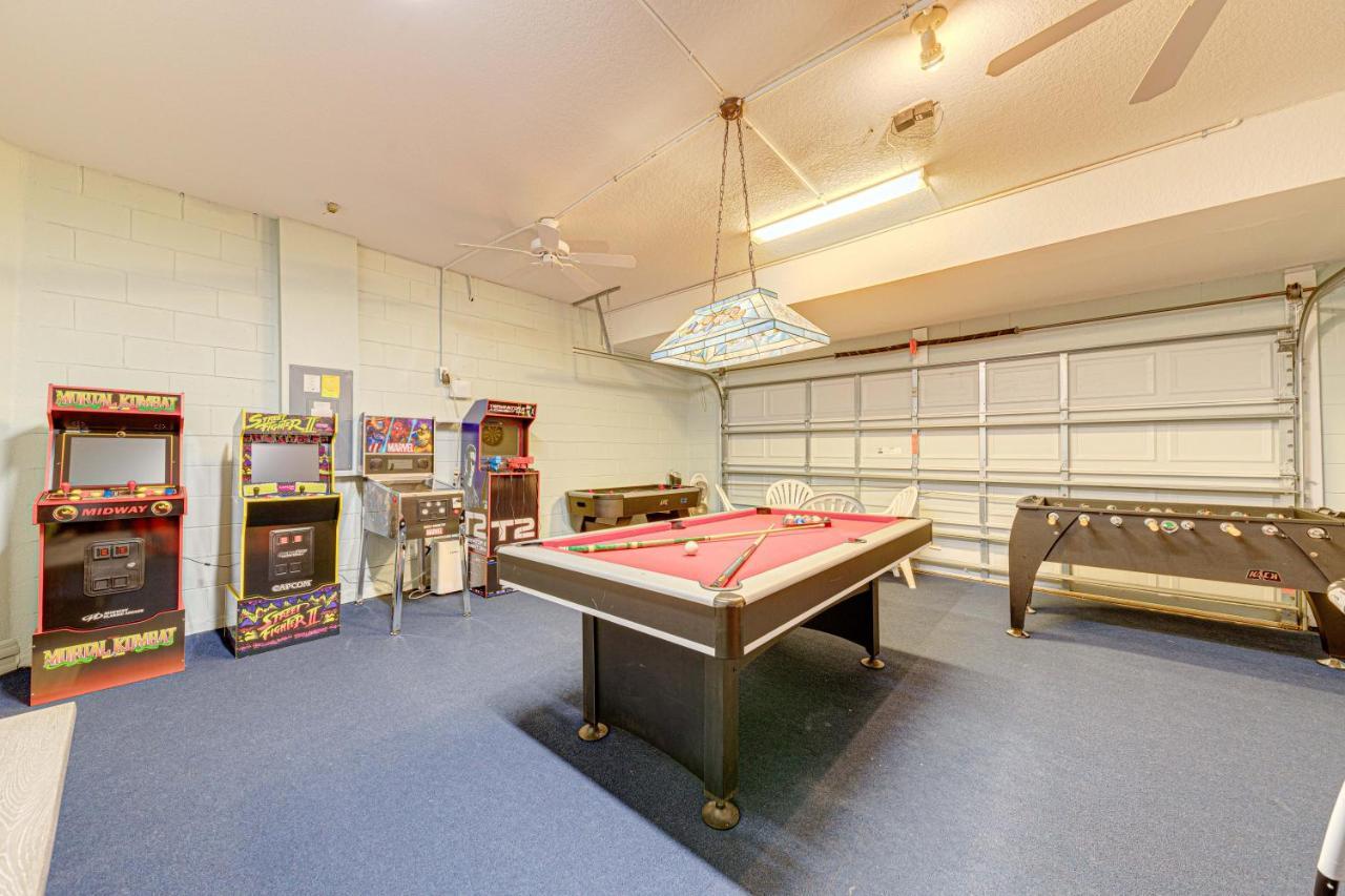 Affordable 4 Bedroom Luxury Near Disney/private Pool/arcade/game Villa *