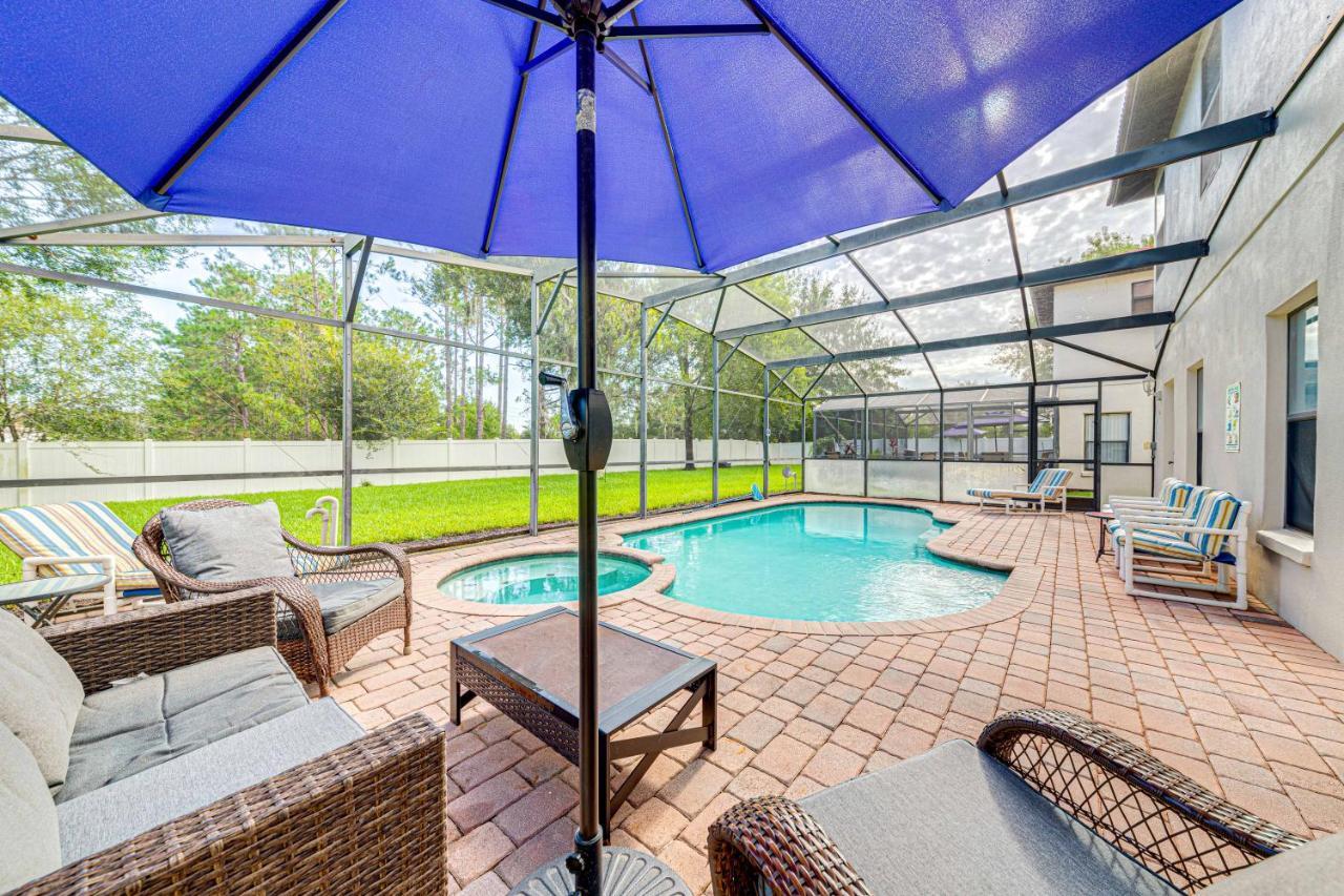 Affordable 4 Bedroom Luxury Near Disney/private Pool/arcade/game Villa *