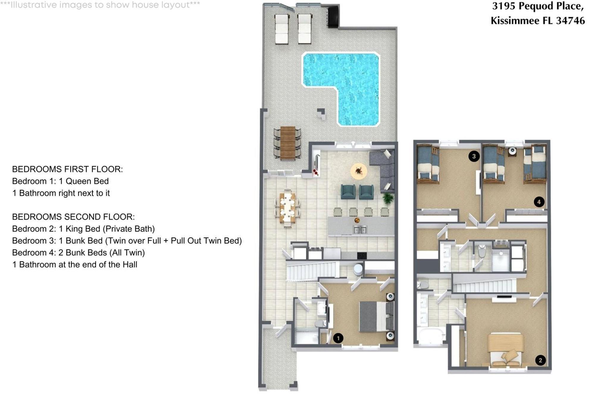 Holiday home 4 Bedrooms - 3 Bathrooms - Storey 3195 Pp