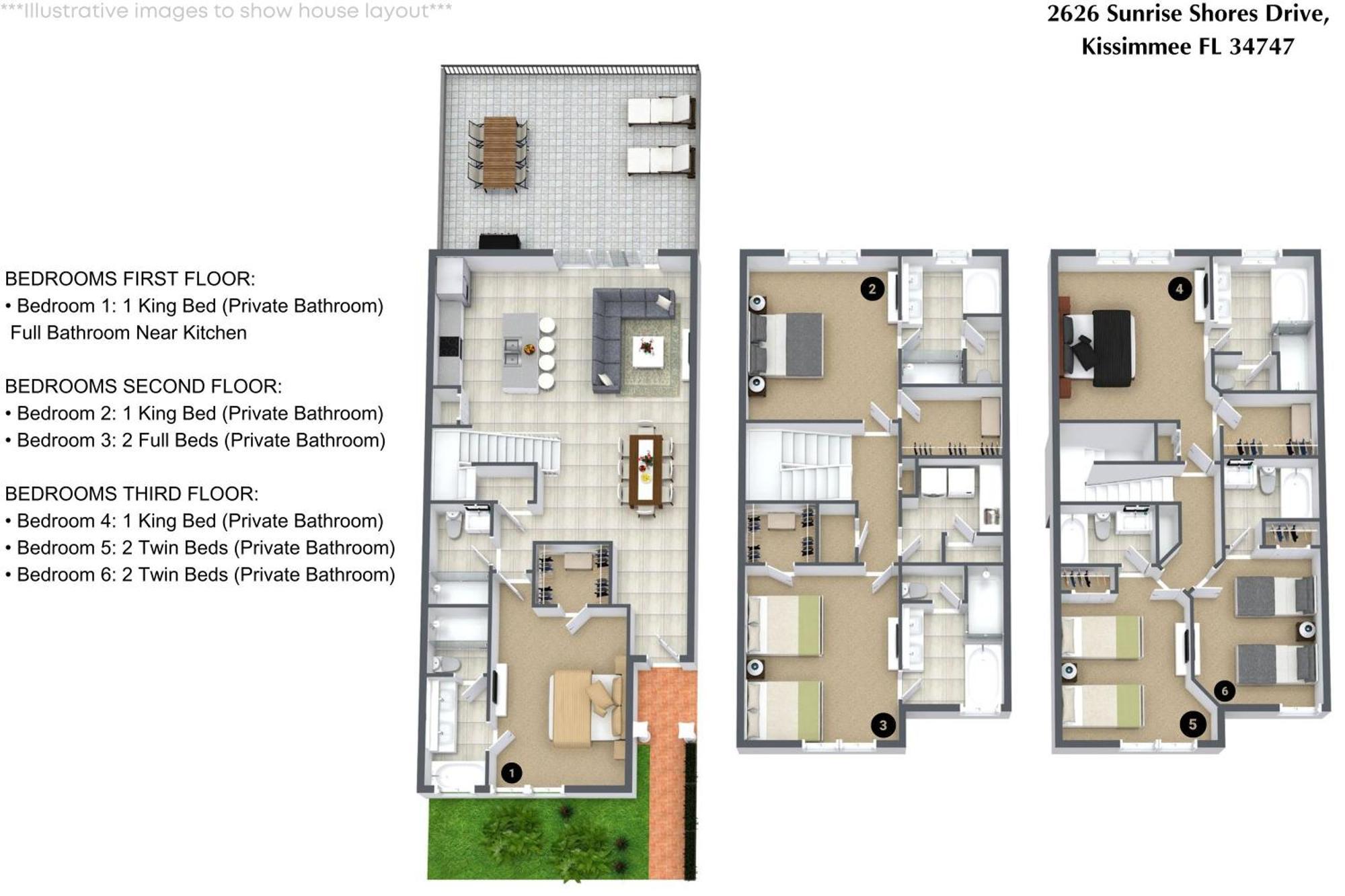 Holiday home 6 Bedrooms - 7 Bathrooms - Summerville 2626 Ss