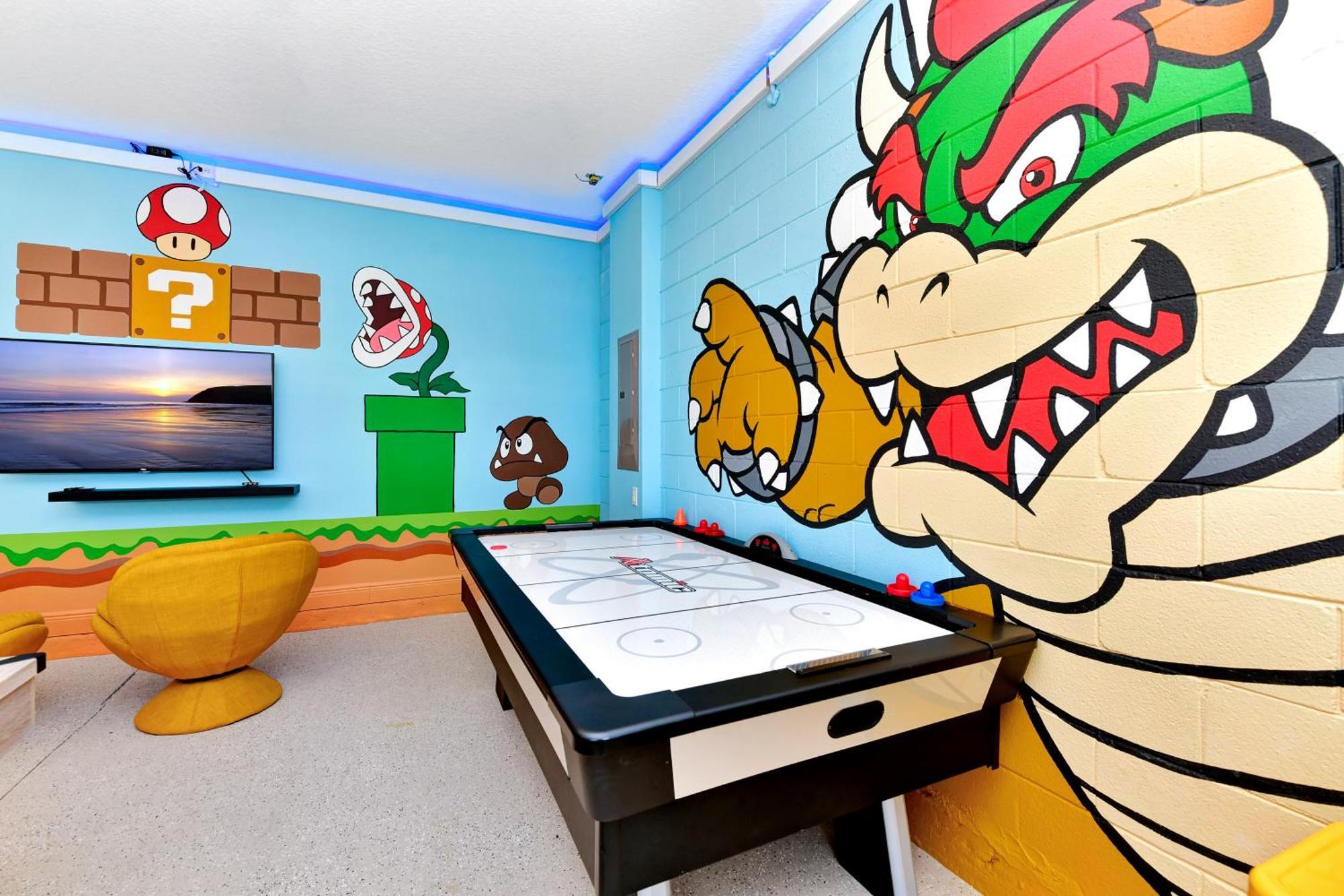 Attractive With Theme Room, Game And Private Pool With Water Park Access By Rentyl - 300p Holiday home Orlando