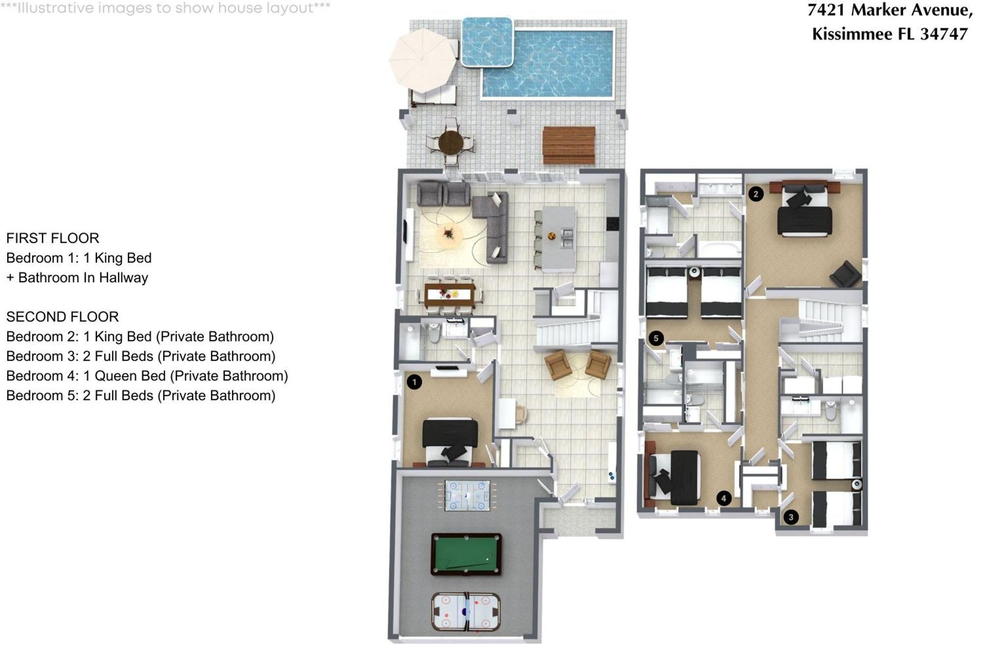 Holiday home 5 Bedrooms- 5 Bathrooms- Encore 7421 Ma