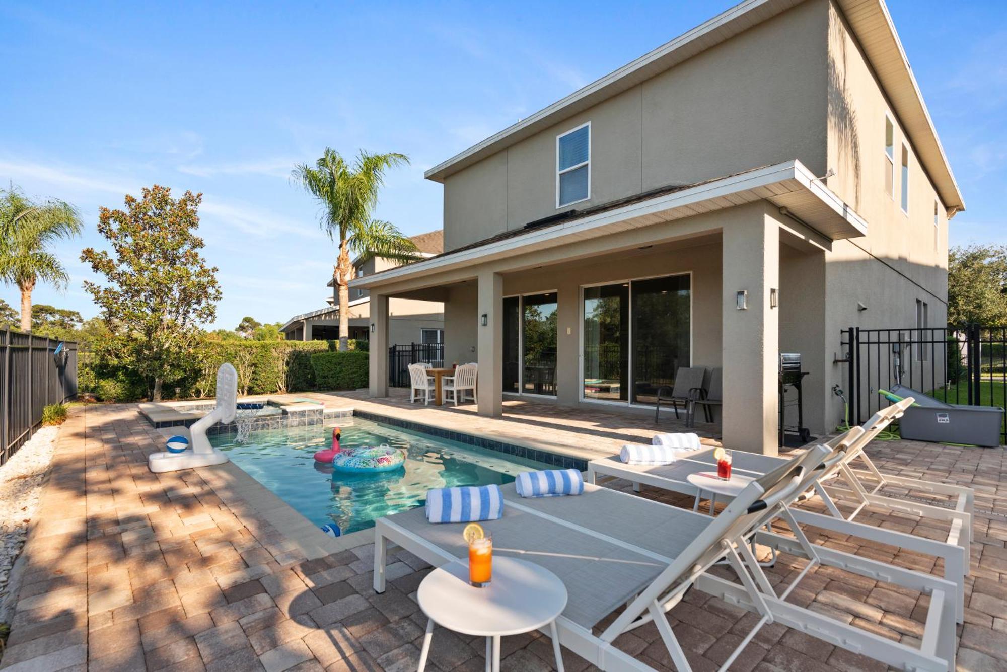15 Min To Disney! 5br With Pool, Spa, Grill, Game * Orlando