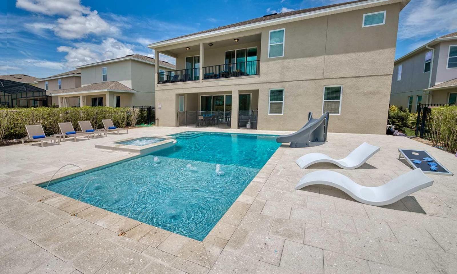Large 11 Bdrm With Private Pool And Water Slide At Encore Orlando