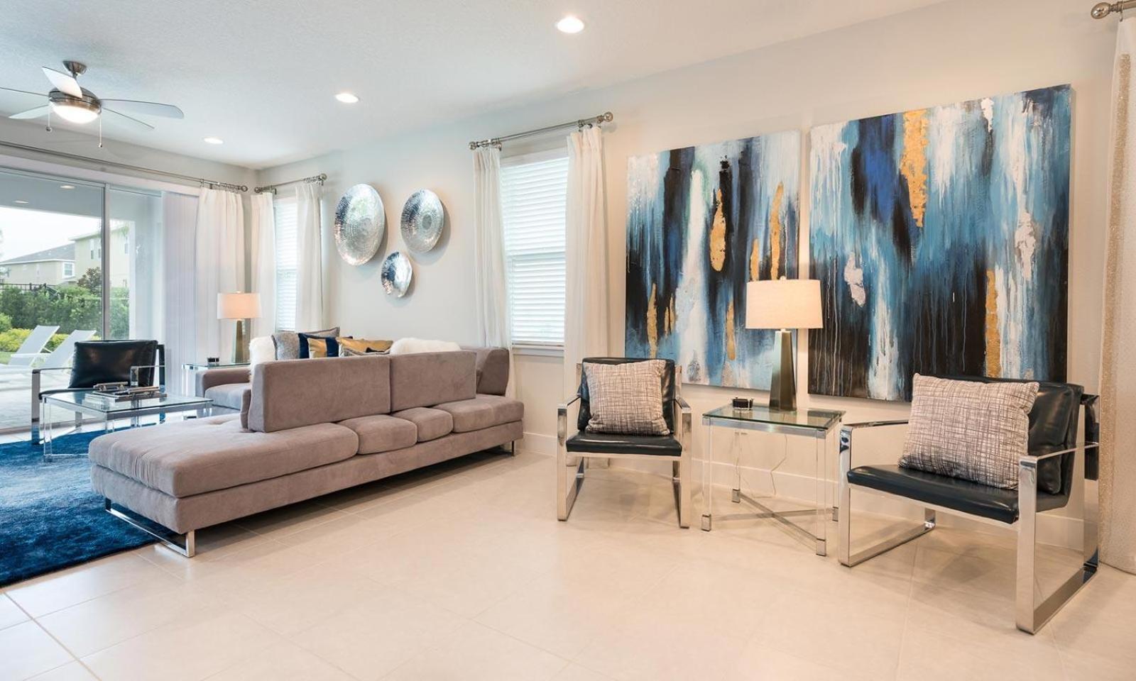 Spacious 8 Bdrm Retreat With Large Private Patio In Encore Holiday home Orlando