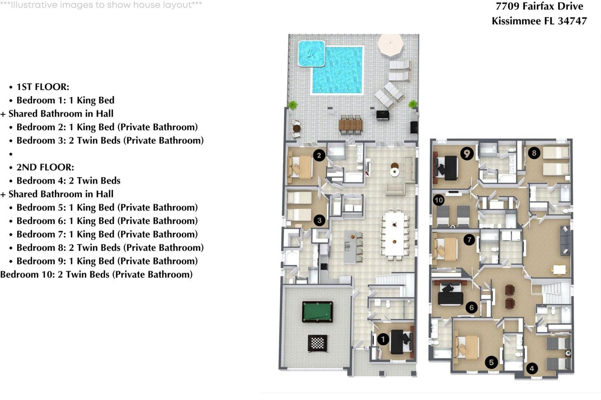 10 Bedroom- 10 Bathroom Encore 7709 Fd Holiday home *