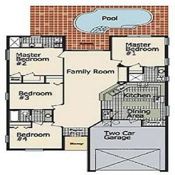 Family Pool In Gated Near Golf -16801 Holiday home *