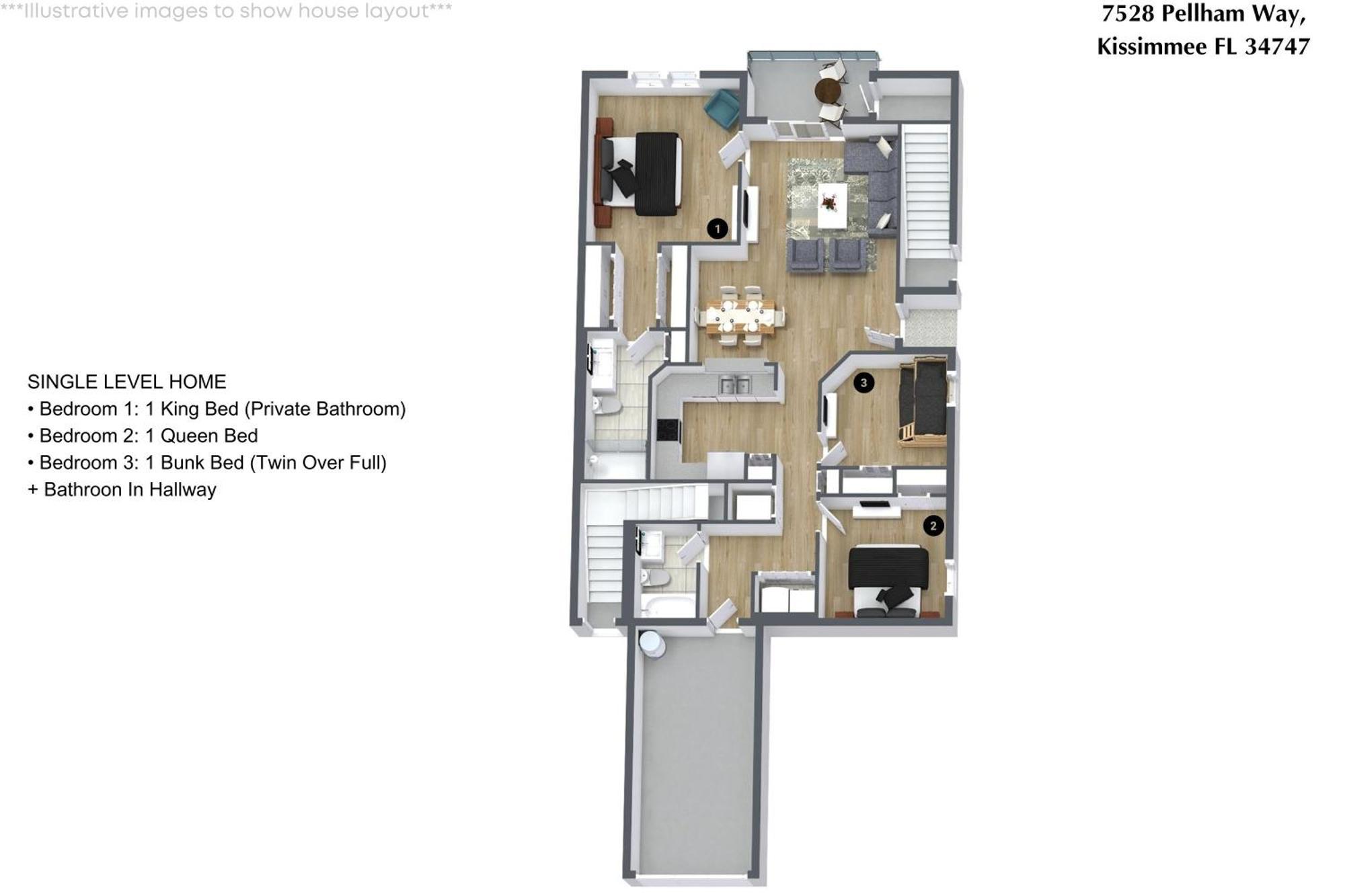 3 Bedrooms - 2 Bathrooms - Oakwater 7528 Pw Holiday home
