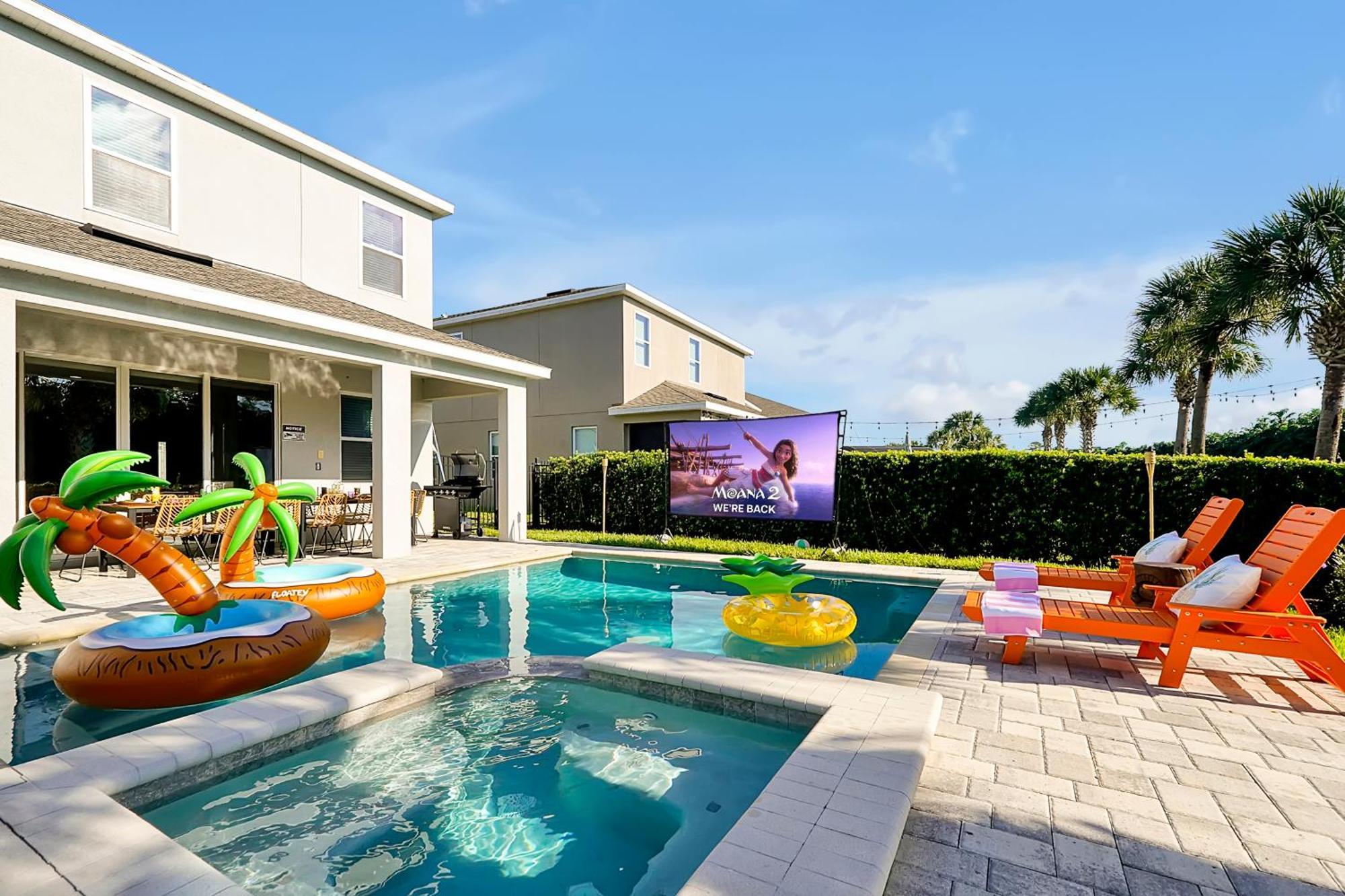 5bd Moana-themed - Movie By The Pool - Near Holiday home *