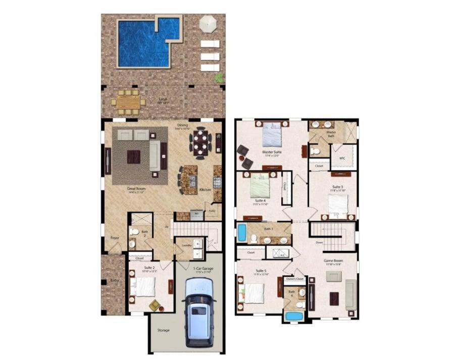 Holiday home Serene Vibrant 4 Bdrm With Games At Encore