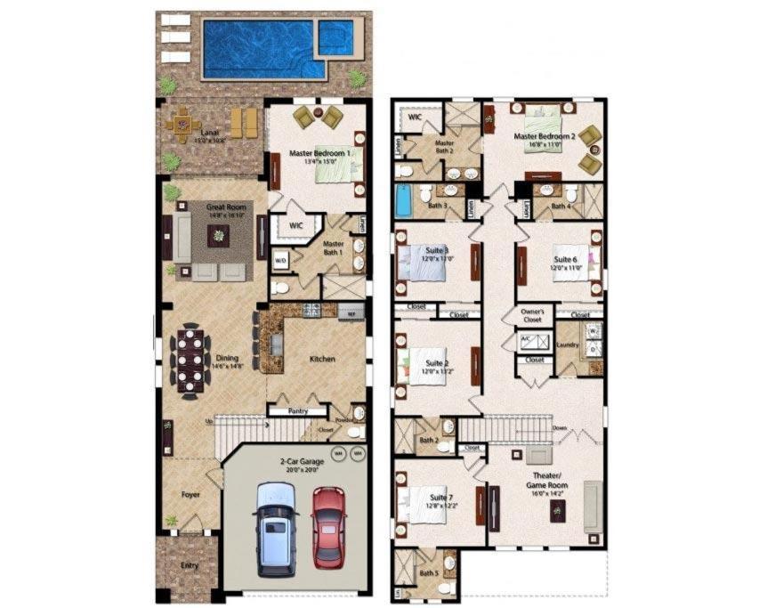 Captivating 5 Bdrm With Theater At Encore Orlando