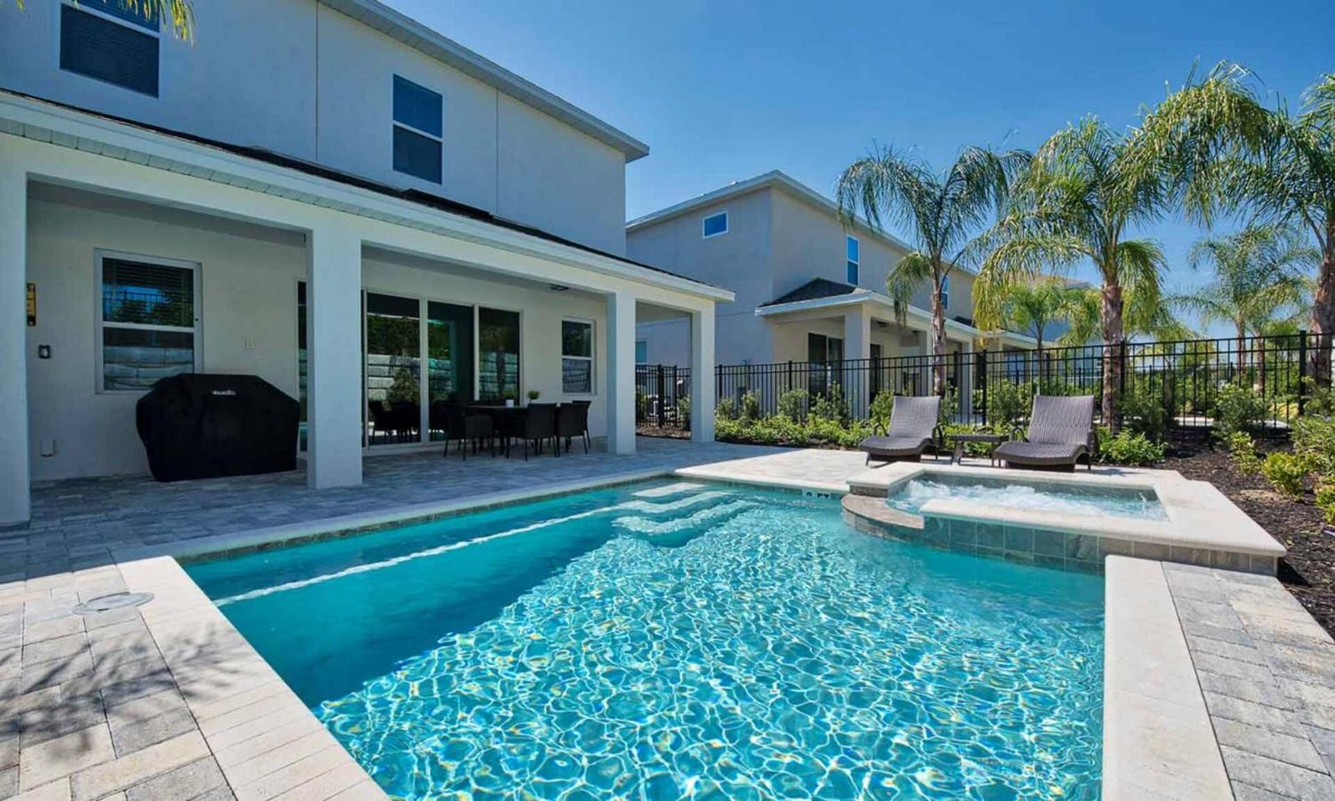 Villa Luxury Private With Large Pool On Encore At Reunion 4433 Orlando