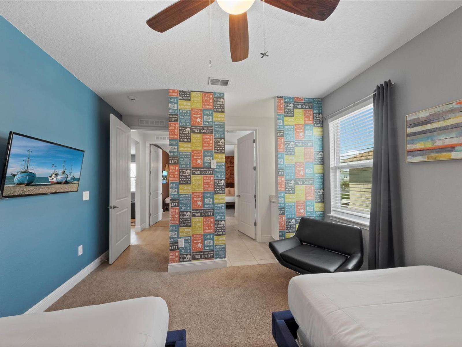 Unique With Media Room, Theme And Private Pool Near With Access By Rentyl - 7716f Holiday home