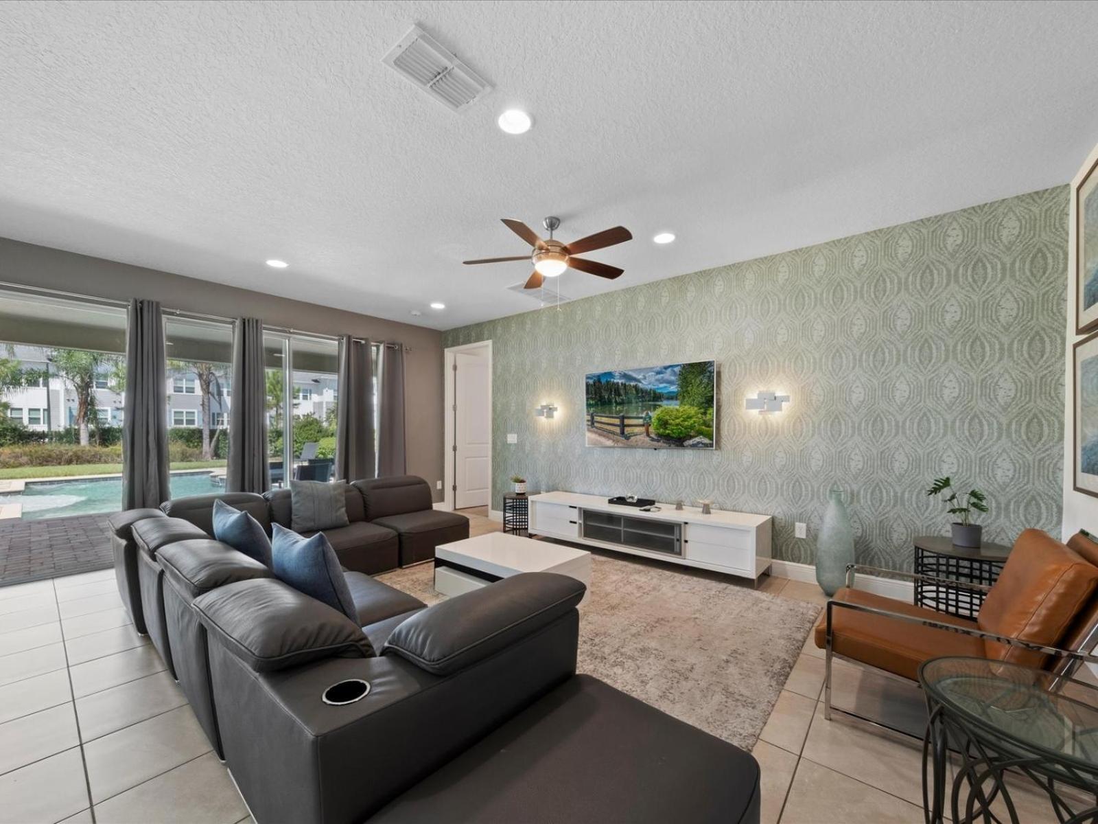 Unique With Media Room, Theme And Private Pool Near With Access By Rentyl - 7716f Orlando
