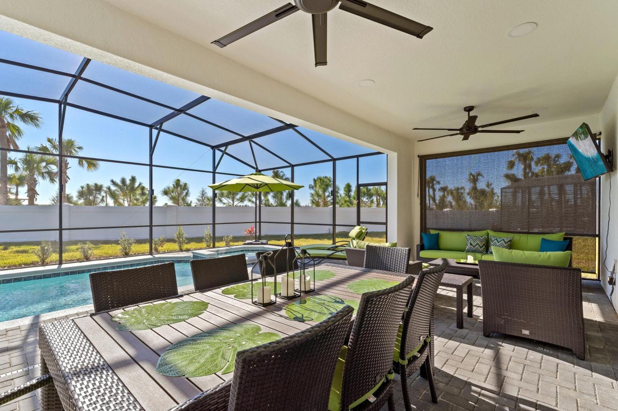 Villa New Themed Villa, Heated Pool And In Windsor Cay Orlando