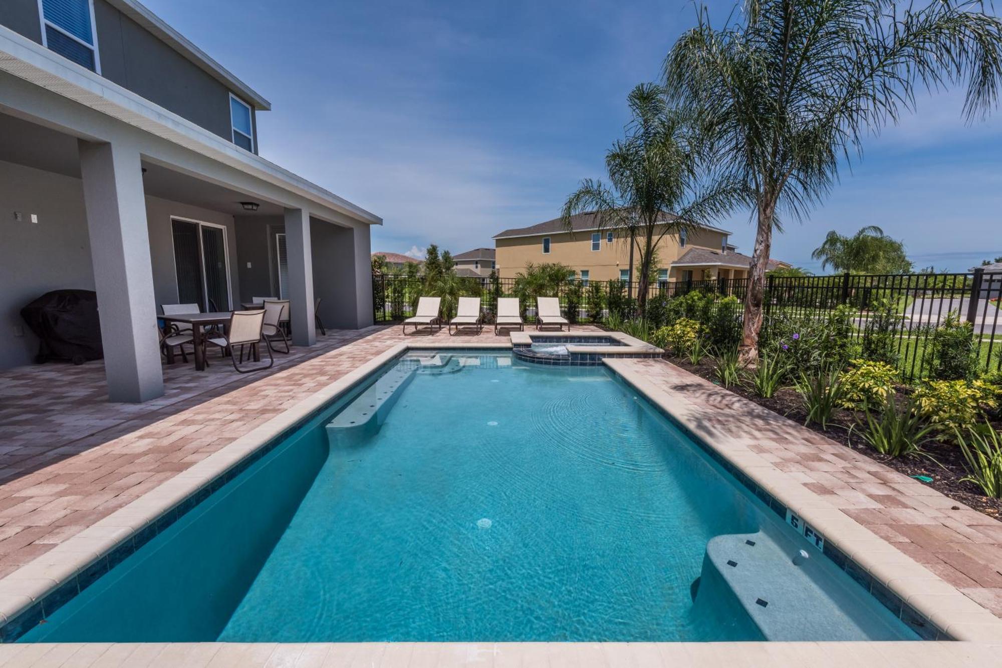 Splendid With Loft Area & Private Pool Near By Rentyl - 7619b *