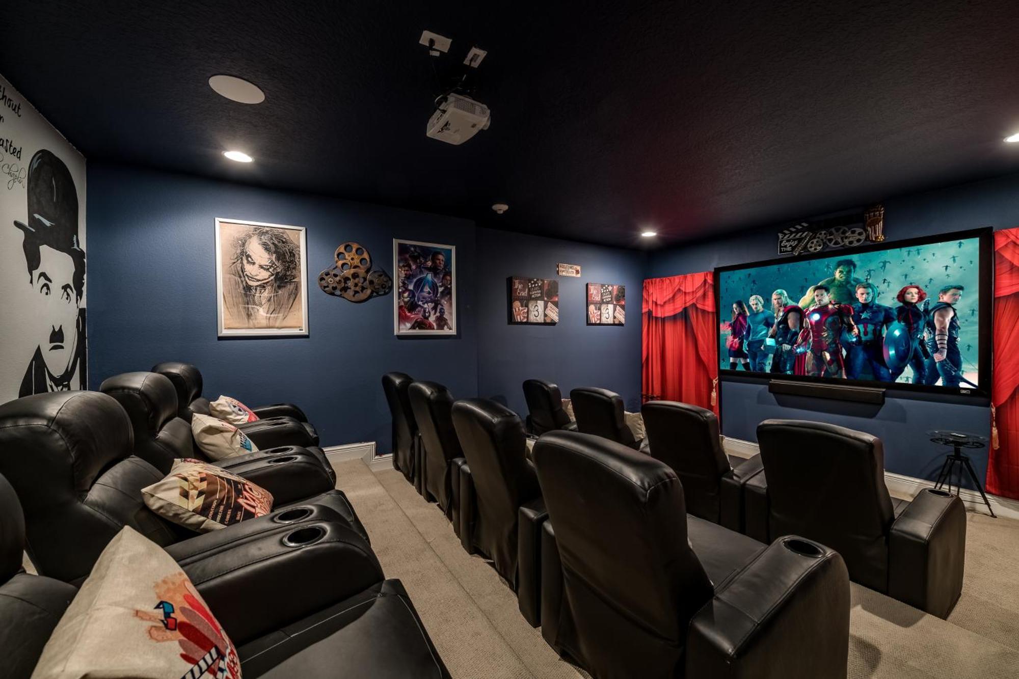 Vibrant With Theater & Pool Table Near By Rentyl - 7713g Holiday home *