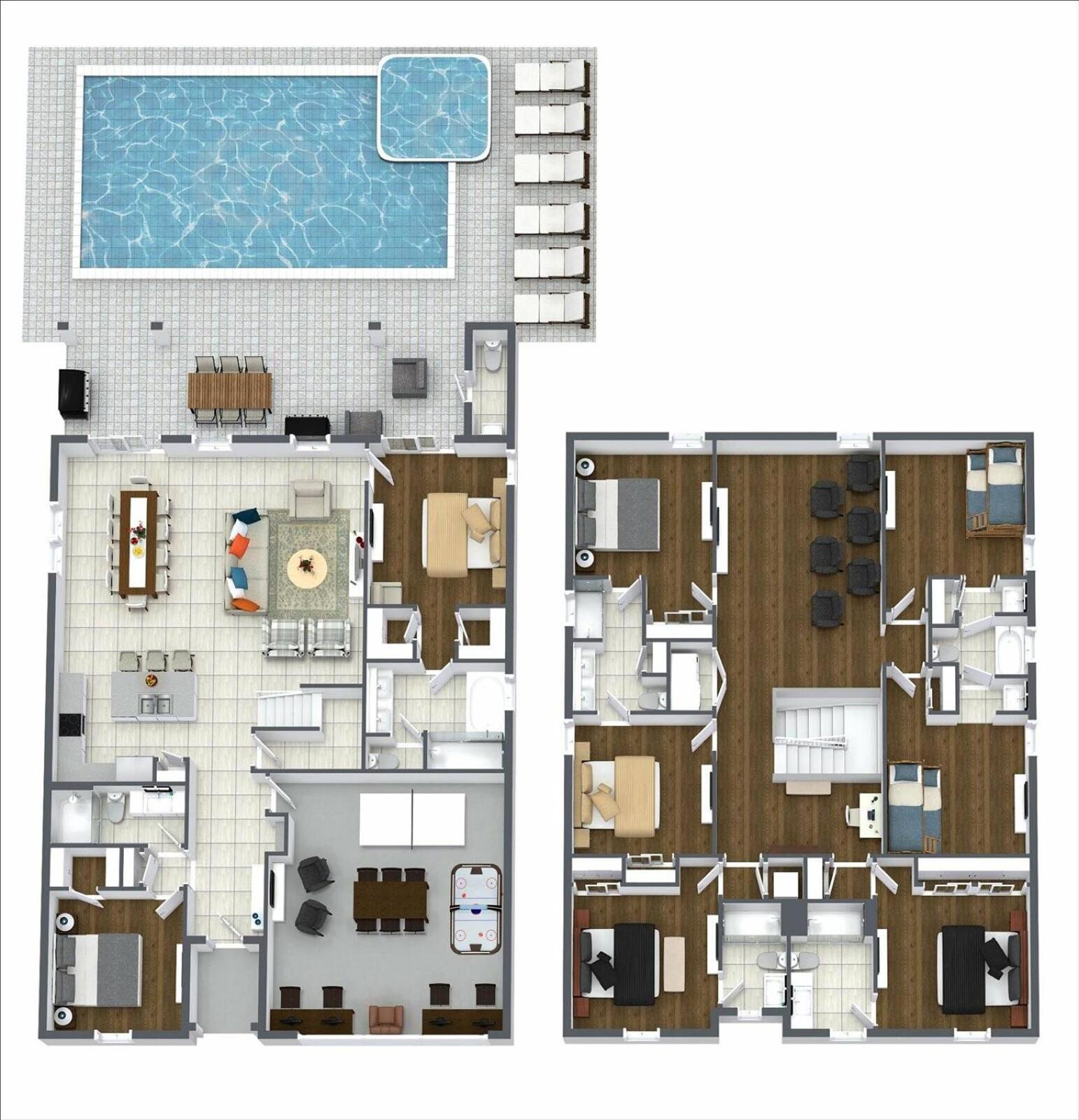 Awsome 8 Bd 6.5 Ba Sleeps 20 Encore Holiday home *