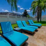 Mickeys Atlantis - Luxury 8Br Mansion Oasis Pool Hot Tub Outdoor Kitchen Home Theater, Game Room & More! 2 Miles To Disney