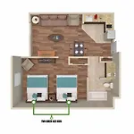 1 Bedroom Apartment 3 Miles From Disney Springs Hs307