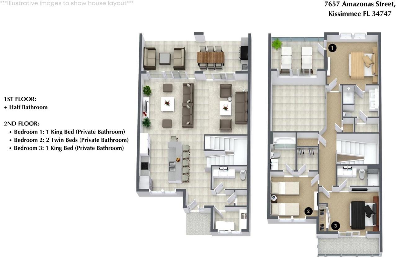 Holiday home 3 Bedroom- 3,5 Bathroom- Magic Village 7657 As *