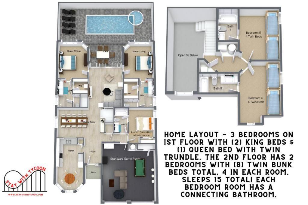 Windsor Hills Luxurious 3 Miles To Disney! Holiday home *