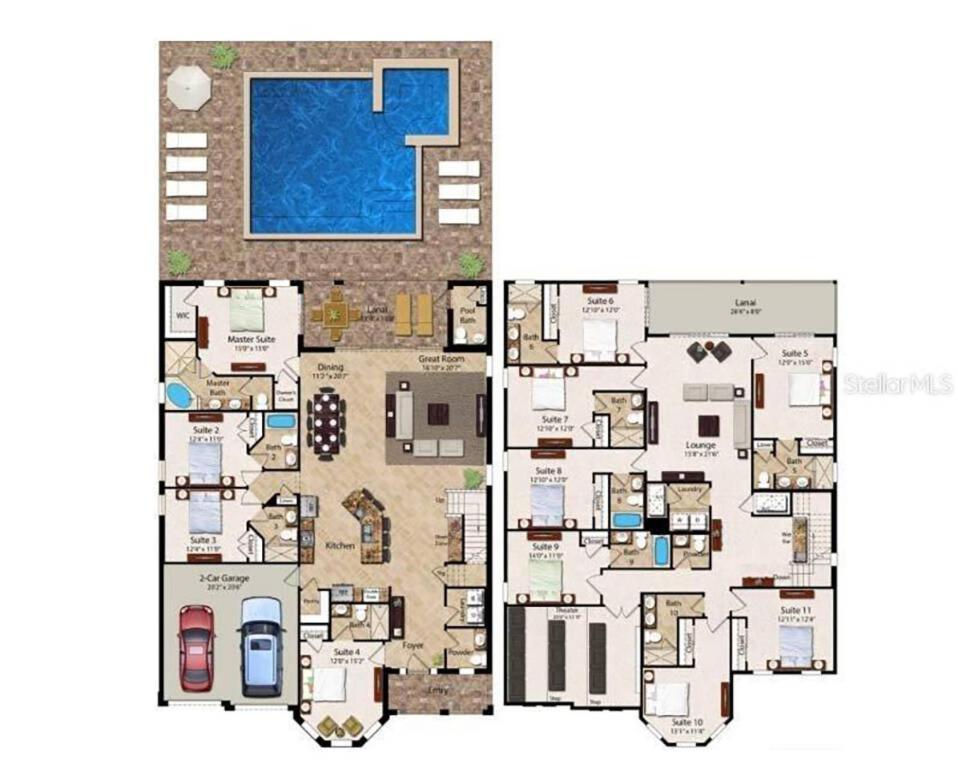 Encore 11 Bedroom Vacation With Pool *