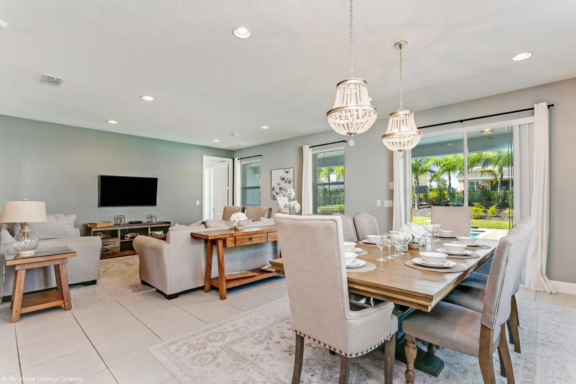 8 Bedroom Vacation With Pool 2114 Orlando