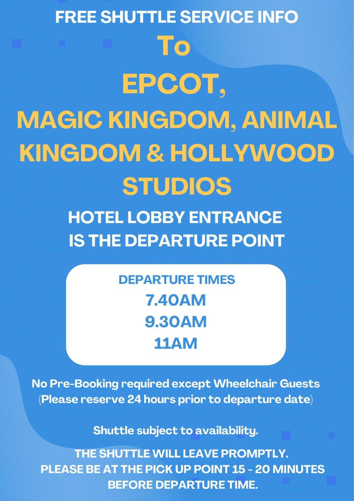 Epic Disney, Universal Shuttle *