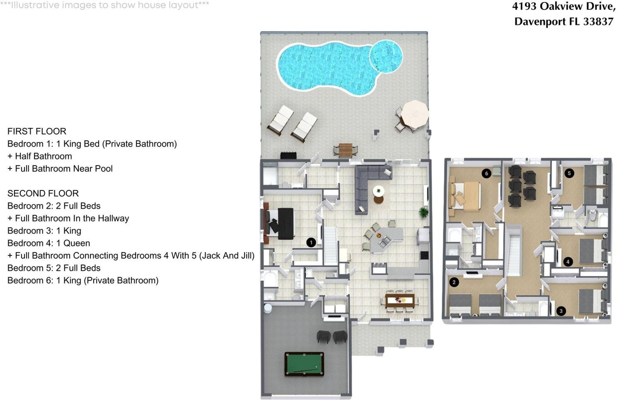 6 Bedrooms - 5,5 Bathrooms - Solterra 4193 Od Orlando