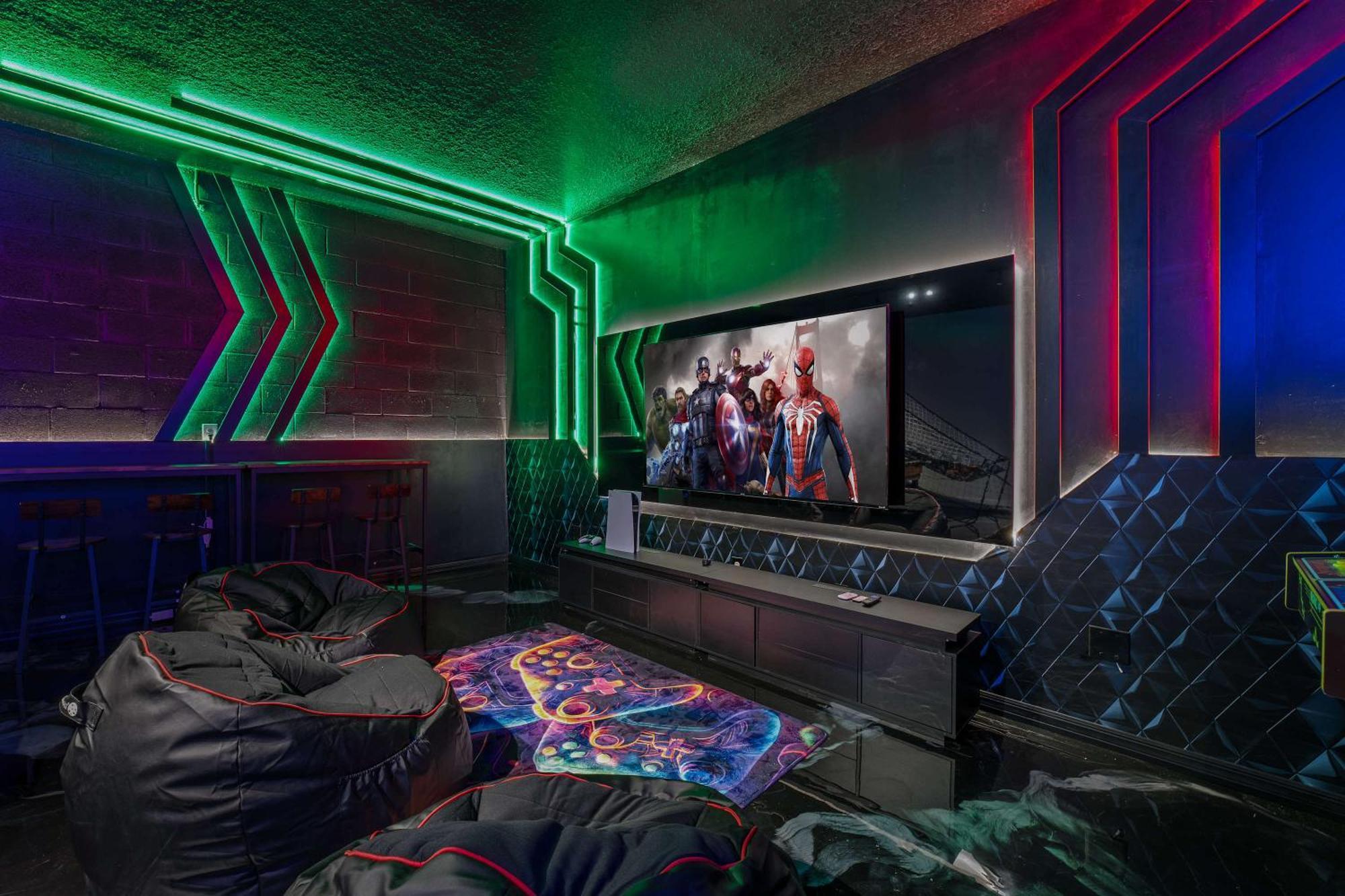 Super Homey- 8bdr - Ps5 Arcades Poker Loft Orlando