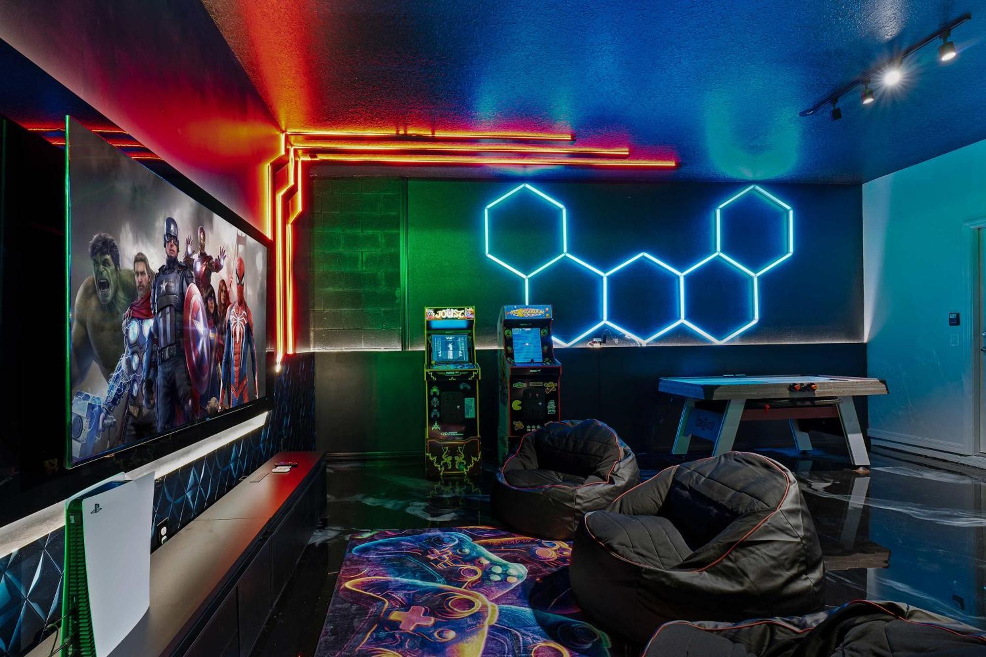 Super Homey- 8bdr - Ps5 Arcades Poker Loft * Orlando