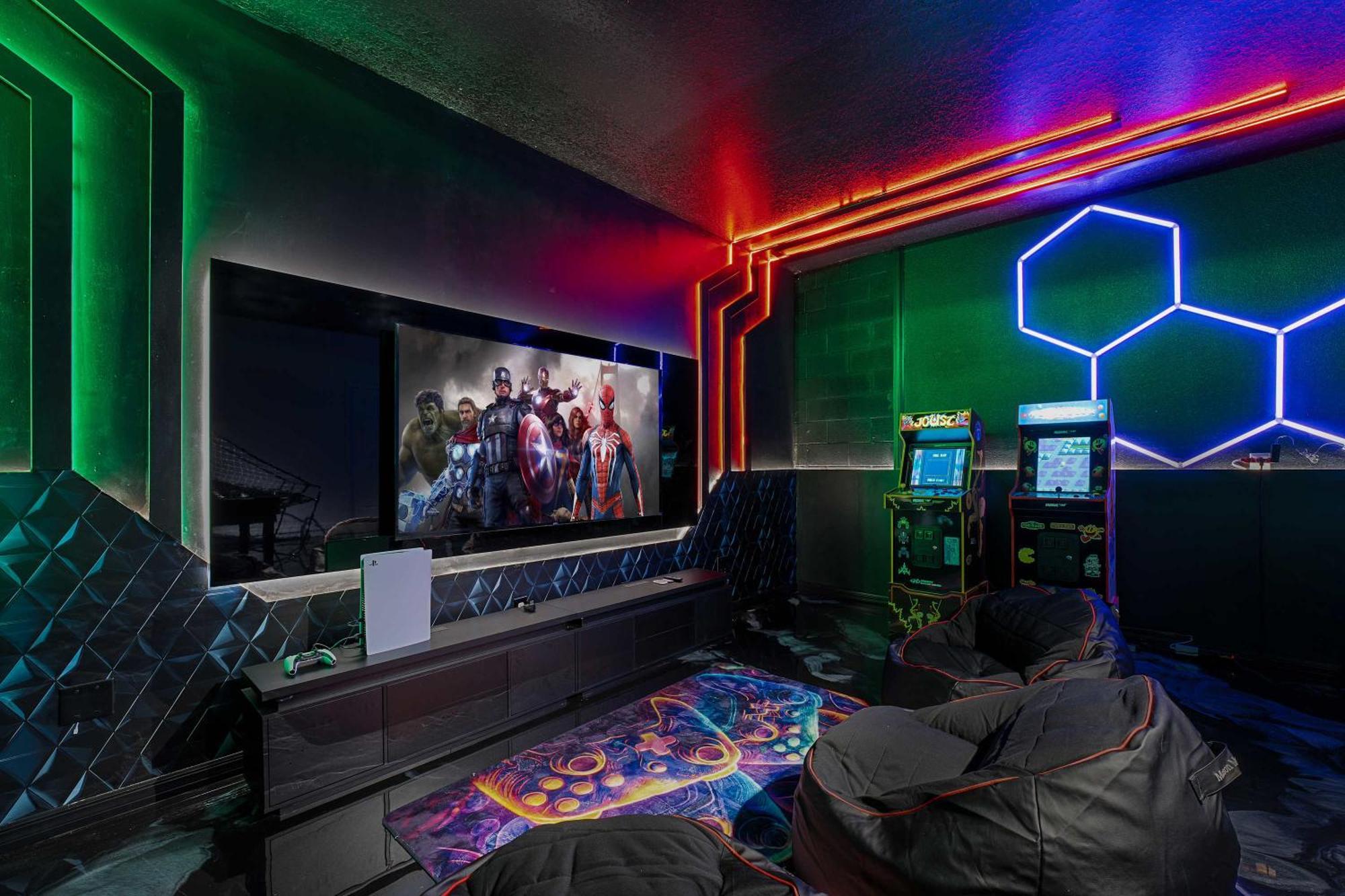 Super Homey- 8bdr - Ps5 Arcades Poker Loft Holiday home Orlando