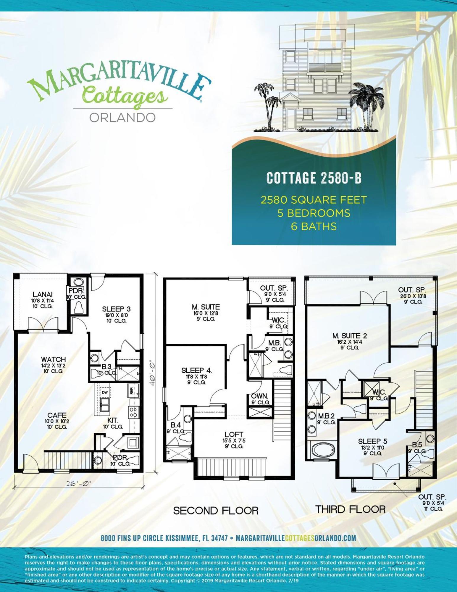 Holiday home Tranquil Ocean Blue Near With Private Pool Margaritaville Island H20 Waterpark Access - 3000ph