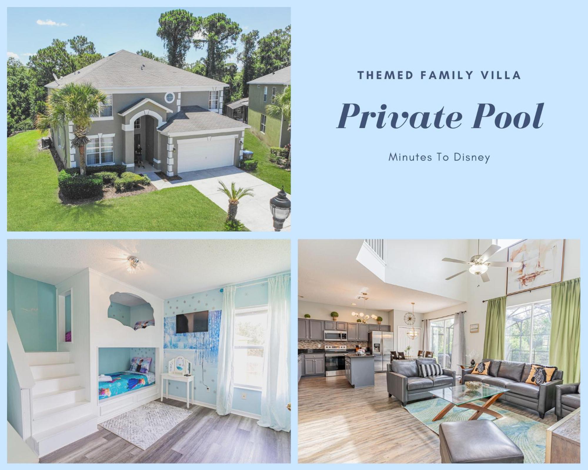Villa Themed Villa, 12 Min To Disney, Access
